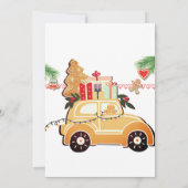 Twee Snel Kerst Gingerbread Auto 2e Verjaardag Kaart (Achterkant)