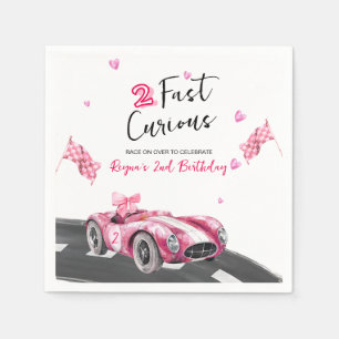 Twee Snel Nieuwsgierig Verjaardag Servet