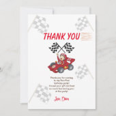 Twee snel opgroeien 2e verjaardag   bedankkaart (Voorkant)