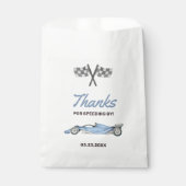 Twee Snel Race Car 2nd Boy's Birthday Party Bedankzakje (Voorkant)