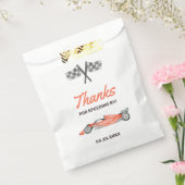 Twee Snel Race Car 2nd Boy's Birthday Party Bedankzakje (Gezegeld)