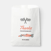 Twee Snel Race Car 2nd Boy's Birthday Party Bedankzakje (Voorkant)