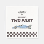 Twee Snel Race Car 2nd Boy's Birthday Party Servet (Voorkant)