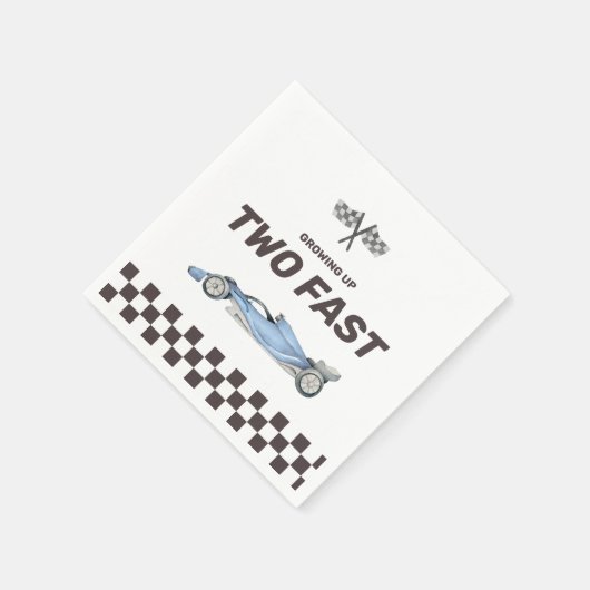 Twee Snel Race Car 2nd Boy's Birthday Party Servet (Hoek)