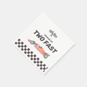 Twee Snel Race Car 2nd Boy's Birthday Party Servet (Hoek)