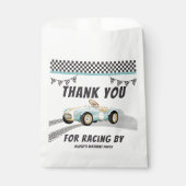 Twee Snel Race Car Boy 2e verjaardag Bedankzakje (Voorkant)