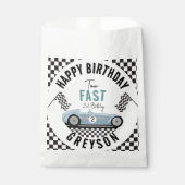 Twee Snel Race Car Boy 2e verjaardag Bedankzakje (Voorkant)