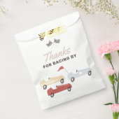 Twee Snel Race Car Boy 2e verjaardag Bedankzakje (Gezegeld)