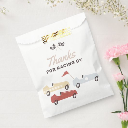 Twee Snel Race Car Boy 2e verjaardag Bedankzakje (Gezegeld)