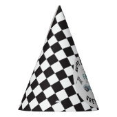 Twee Snel Race Car Boy 2e verjaardag Feesthoedjes (Links)