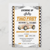 Twee Snel Race Car Boy 2e verjaardag Kaart (Voorkant)