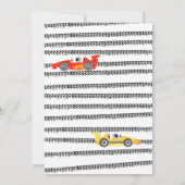 Twee Snel Ren Auto Racing 2e Verjaardagsuitnodigin Kaart (Achterkant)