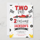 Twee snelle 2 nieuwsgierig rood kaart (Voorkant)