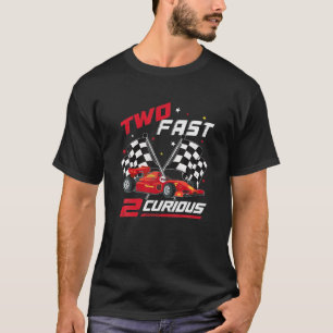 Twee snelle 2 nieuwsgierige geboortedagen 2e dag d t-shirt