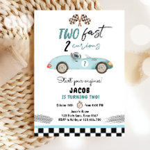 Twee snelle 2 nieuwsgierige racewagens van de twee