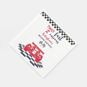 Twee snelle 2 nieuwsgierige tweede kinderverjaarda servet (Hoek)