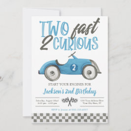 Twee snelle 2 nieuwsgierige uitnodiging van de ver