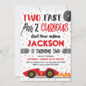 Twee snelle 2 nieuwsgierige uitnodiging van de ver (Voorkant)