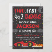 Twee snelle 2 nieuwsgierige uitnodiging van de ver (Voorkant)