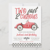 Twee snelle 2 nieuwsgierige uitnodiging van de ver (Voorkant)