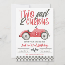 Twee snelle 2 nieuwsgierige uitnodiging van de ver