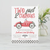 Twee snelle 2 nieuwsgierige uitnodiging van de ver (Staand voorkant)