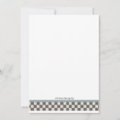 Twee snelle 2 nieuwsgierige verjaardagsuitnodiging kaart (Achterkant)