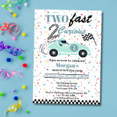 Twee snelle 2Curious Blue Sports Car tweede verjaa Kaart