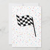 Twee snelle 2Curious Blue Sports Car tweede verjaa Kaart (Achterkant)