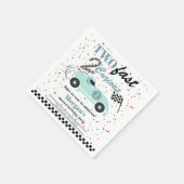 Twee snelle 2Curious Blue Sports Car tweede verjaa Servet (Hoek)