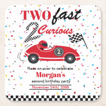 Twee snelle 2Curious rode sportwagen tweede verjaa