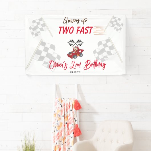 Twee snelle 2e verjaardag banner (Insitu)