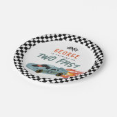 Twee snelle 2e verjaardag - Hot Car Party Papieren Bordje (Gekanteld)