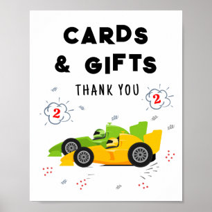 Twee snelle 2e verjaardag Kaarten en geschenken te Poster