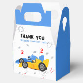 Twee snelle 2e verjaardag Kinder raceauto's naam Bedankdoosjes (Geopend)