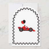 Twee snelle 2e verjaardag Kinder Schattigee rode r Kaart (Achterkant)