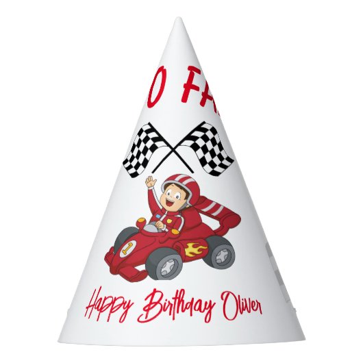 Twee snelle 2e verjaardag opgroeien feesthoedjes (Voorkant)