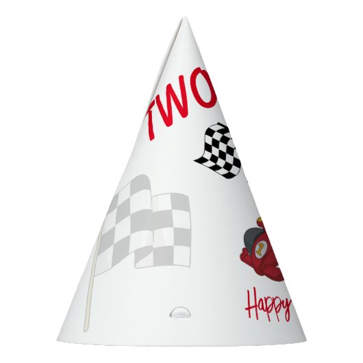 Twee snelle 2e verjaardag opgroeien feesthoedjes (Links)