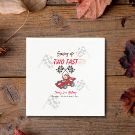 Twee snelle 2e verjaardag opgroeien servet