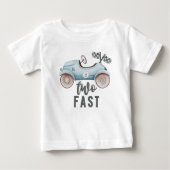 Twee snelle 2e verjaardag shirt race racen (Voorkant)