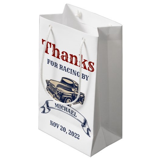 Twee snelle 2e verjaardag van de geboorte Tjejonge Klein Cadeauzakje (Voorkant Gekanteld)