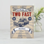 Twee snelle 2e verjaardag van de  Race van de Jong Kaart (Staand voorkant)