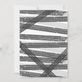 Twee snelle 2e Verjaardagsfeestje Oranje Race Car  Kaart (Achterkant)