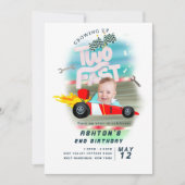 Twee snelle auto aangepaste foto kaart (Voorkant)