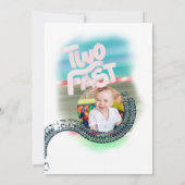 Twee snelle auto aangepaste foto kaart (Achterkant)