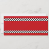 Twee snelle auto race ticket 2e verjaardag uitnodi kaart (Achterkant)