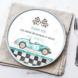 Twee snelle auto Verjaardag Party Paper Borden Papieren Bordje