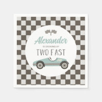 Twee snelle blauwe raceautoverjaardag