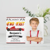 Twee snelle foto-uitnodiging kaart (Staand voorkant)