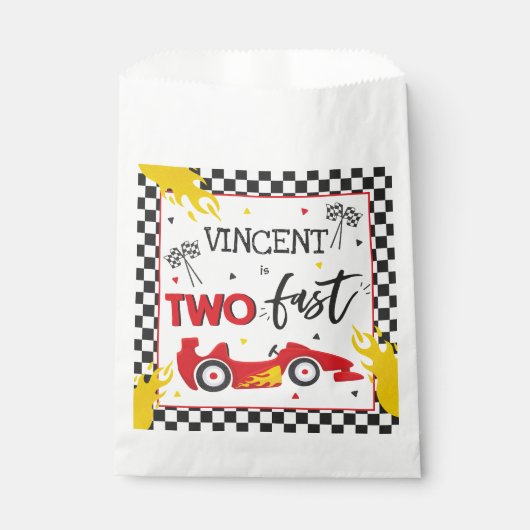 Twee snelle geboortecirkel op de tweede verjaardag bedankzakje (Voorkant)